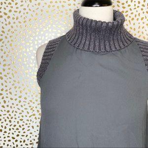 Juicy Couture Gray Sleeveless Turtleneck